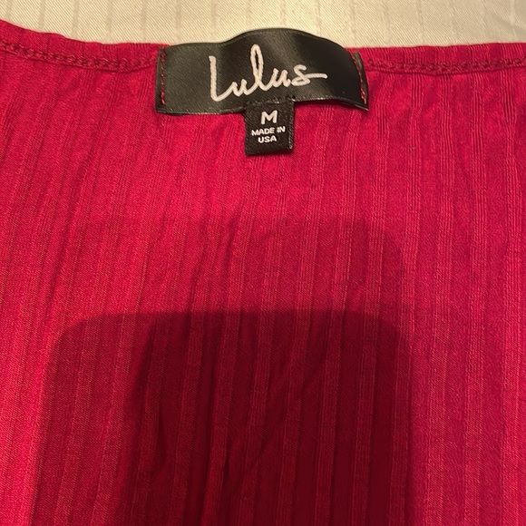 Lulus Maroon/Wine long sleeve skater dress. (Pup not for sale haha) - Picture 2 of 4